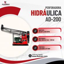 PERFORADORA HIDRAULICA AD - 200 PARA PROYECTOS MINEROS 